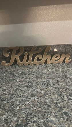 Kitchen sign
