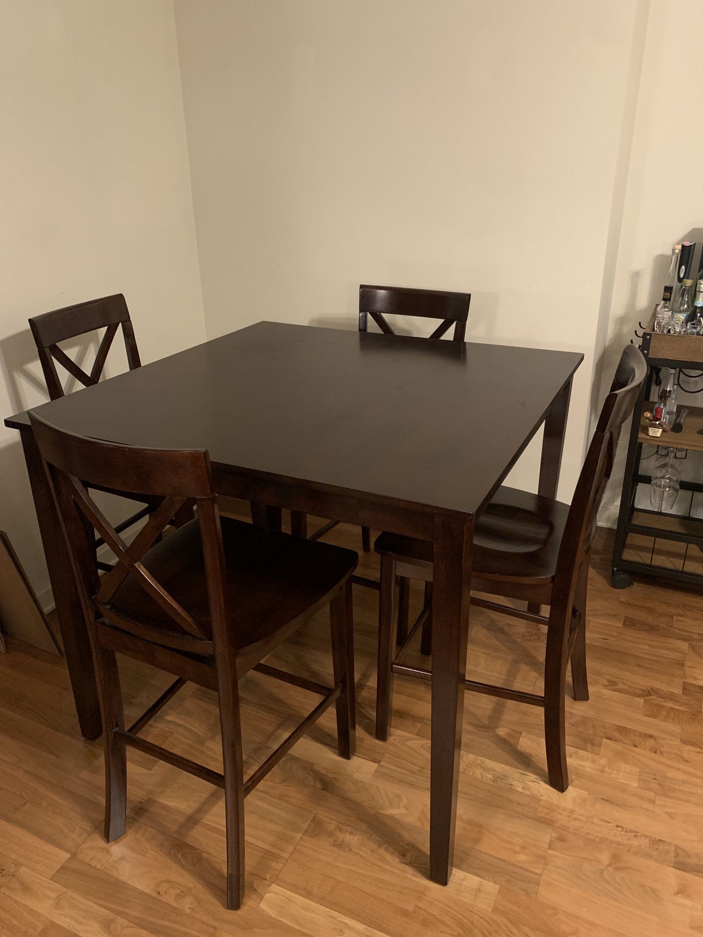 5 Piece Counter High Dining Table Set