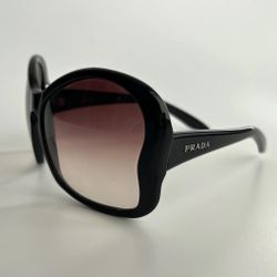 PRADA SPR181 black acetate pink ombre butterfly sunglasses