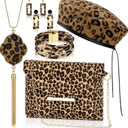6 Pieces Léopard Print Set