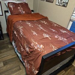 Twin Size Double Bed Frame