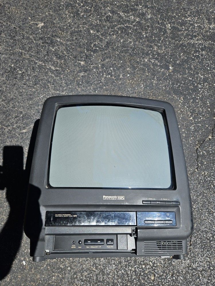 13" Panasonic TV Plus vhs tape player.