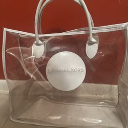 Michael Kors Bermuda Tote PVC  Lg  Beach  Handbag