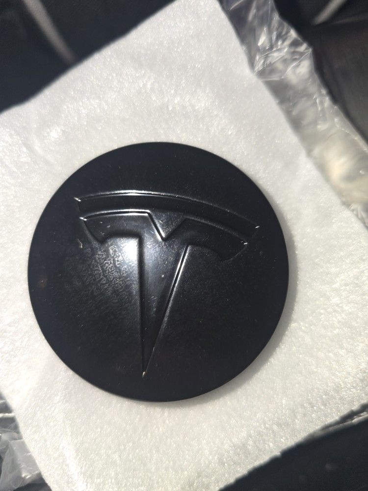 OEM Tesla Center Caps Gloss Black