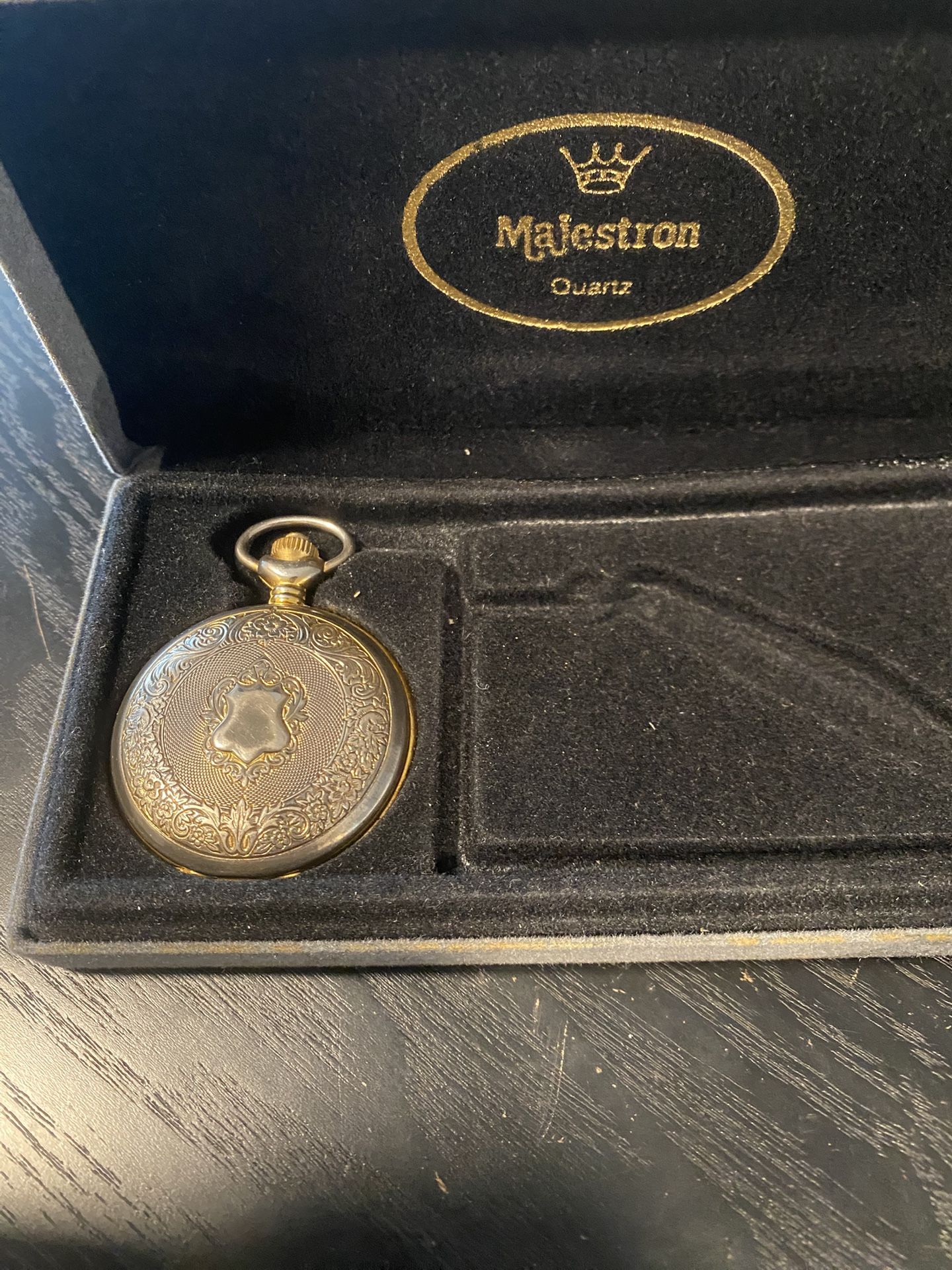 Swiss gold-plated Majestron watch