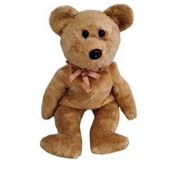 Ty Beanie Babies - CASHEW the SUPER SOFT brown bear soft toy 
