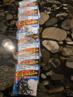 Gamakatsu wide gap hooks