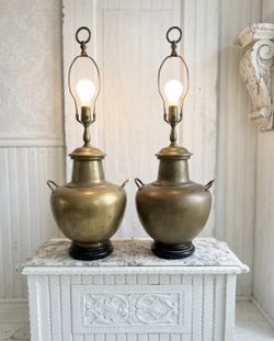 Vintage Brass Lamps
