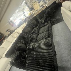 Custom Modern Corduroy Sectionals, Same Day Delivery