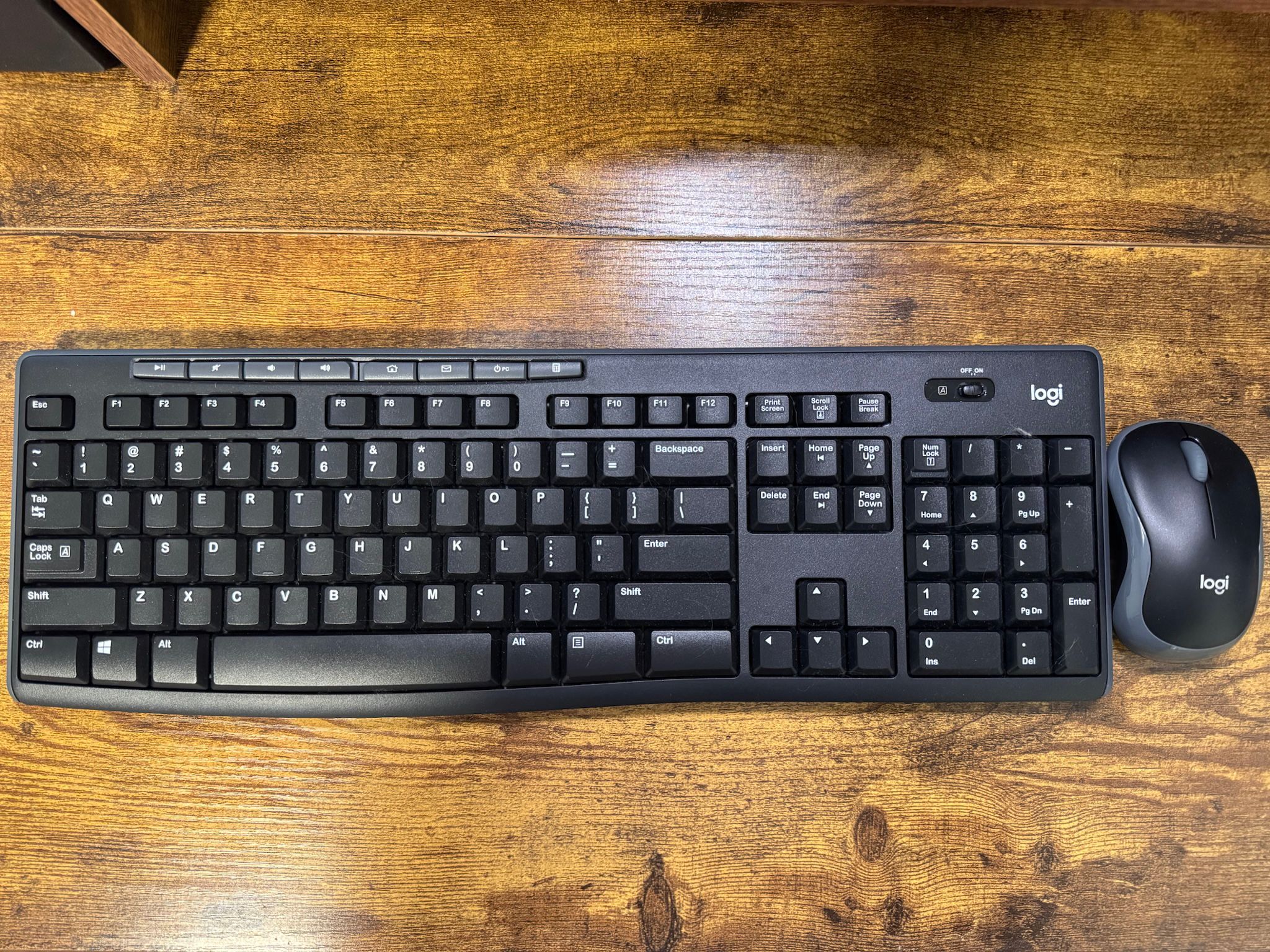 Logitech Wireless Mouse + Keyboard Combo