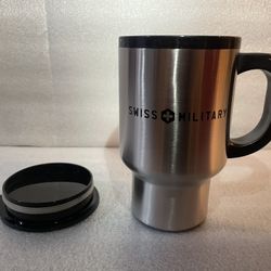 Swiss Military Stainless PortableTravel Thermal Tea Coffee Tumbler Mug Hot Cold Beverages