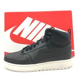 Men's Nike Court Vision Mid Winterized Sneakers Boots - Black-Phantom - Size 7.5, 9.5, 10, 11, 11.5