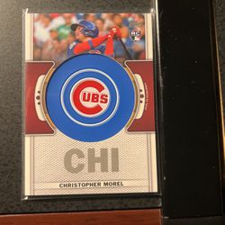 Chris Morel Cubs Team Logo Patch Relic Card