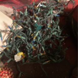 Eight Strand Of Christmas Lights Color