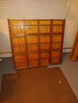 Vintage wood wall shelves