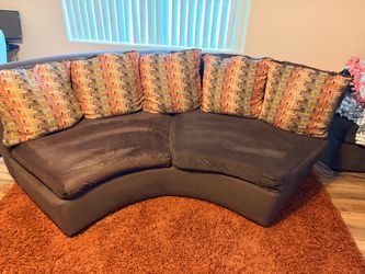 Brown sectional