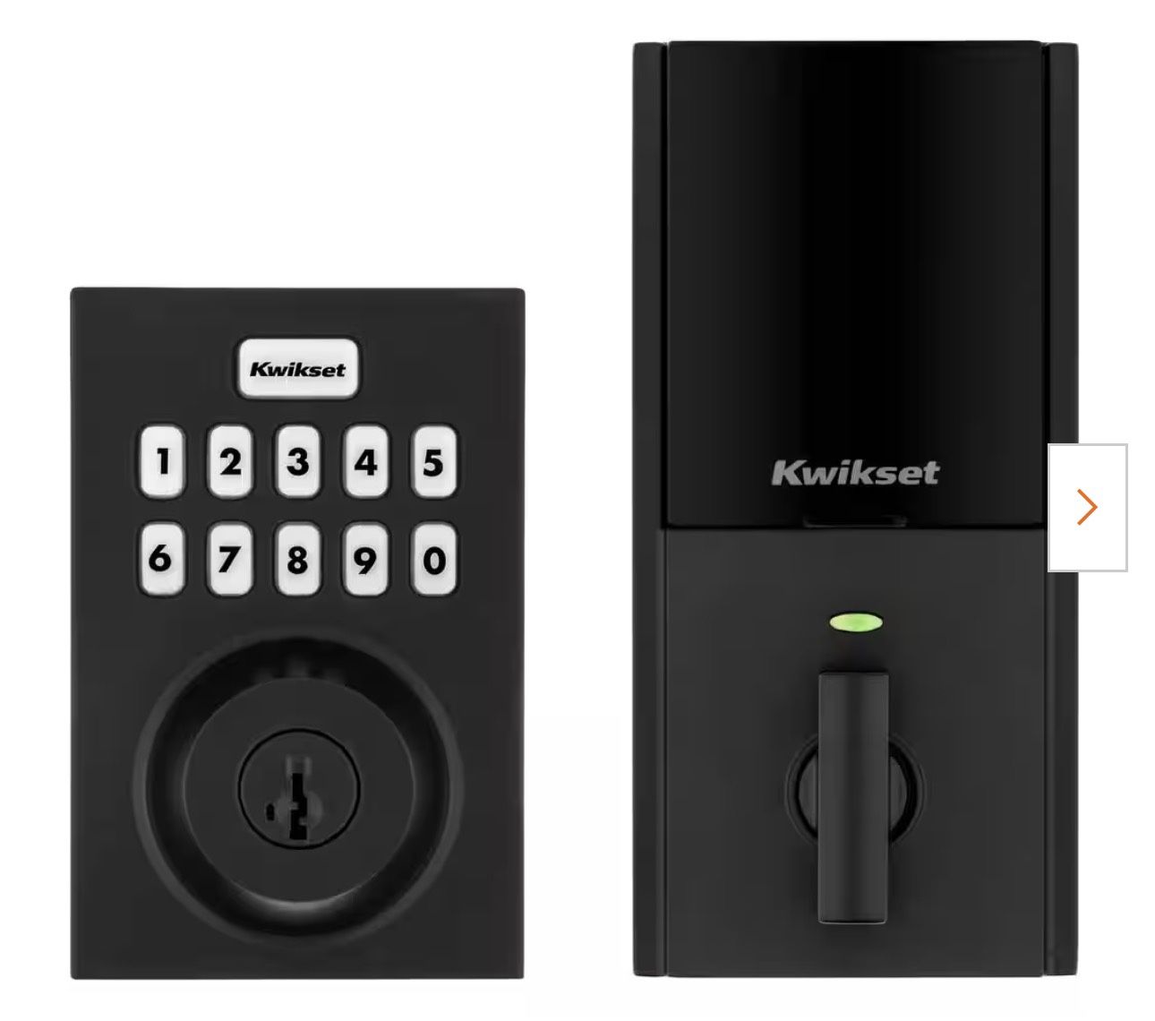 Kwikset - HomeConnect t620 Matte Black Contemporary Z-Wave Long Range Enabled Keypad Smart Lock