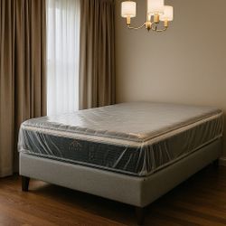 Queen Size Mattress Pillow Top 14” Inches Thick ✨New From Factory Excellent Comfort Also Available: Twin, Full And King Same Day Delivery 🚚 