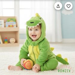 aby Dinosaur Fleece Costume – Infant Halloween Onesie, Unisex 