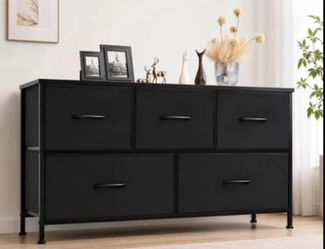 Black Storage Dresser