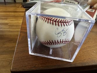 Corey Seager Autographed Baseball