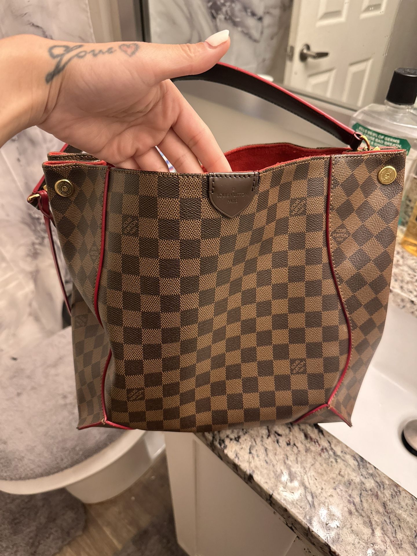 Louis Vuitton Damier Kaisa Hobo Bag