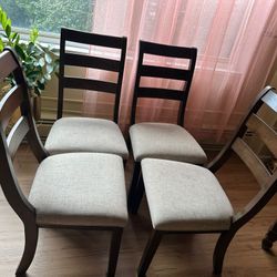 Dining Table and 4 Chairs Set