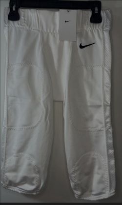 BRAND NEW NIKE VAPOR VARSITY WHITE FOOTBALL PANTS MEN SIZES SMALL, MEDIUM, LARGE, XL, 2XL,  3XL