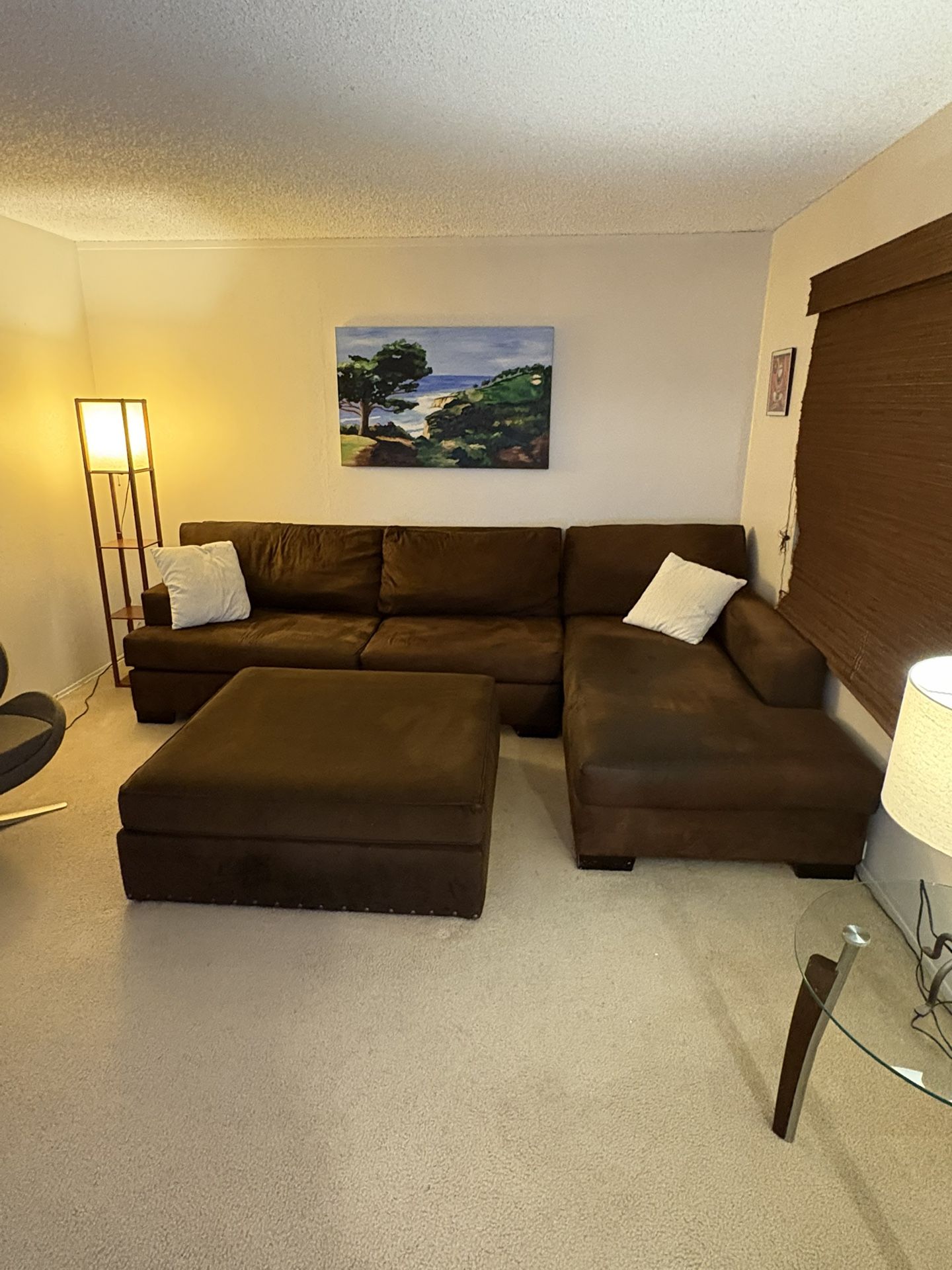 Sectional Couch and Ottoman