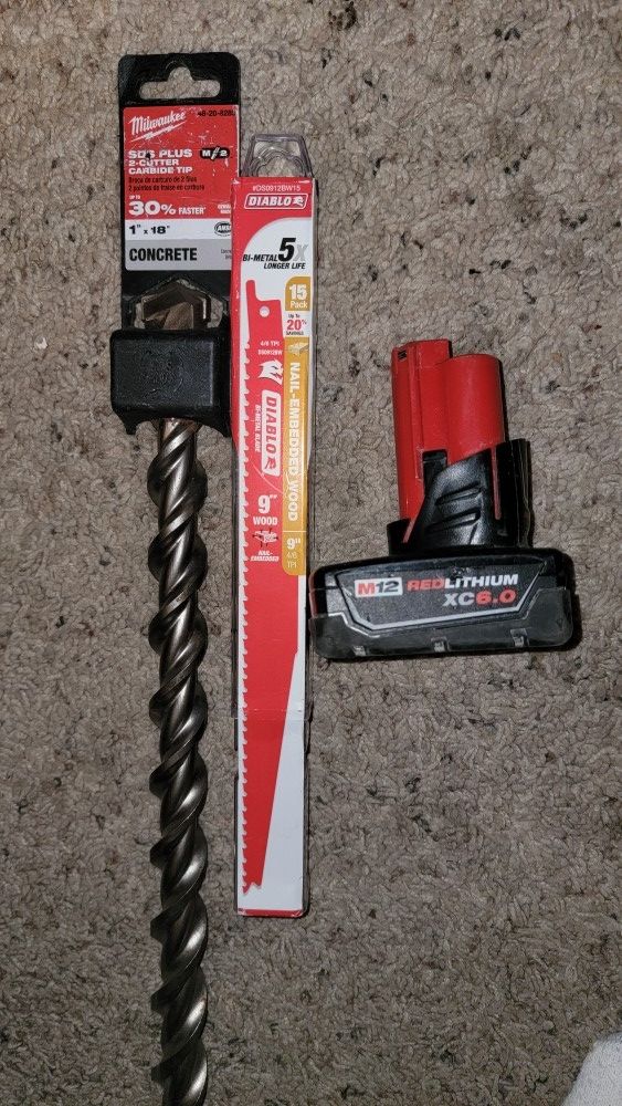 Milwaukee Battery M12 Blades