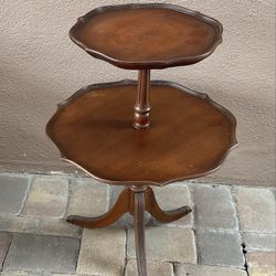 Antique Side Table 2 Tier