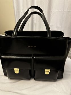 Rachel Zoe vegan leather luxe tote computer office work laptop bag Rachel Zoe | Size: OS