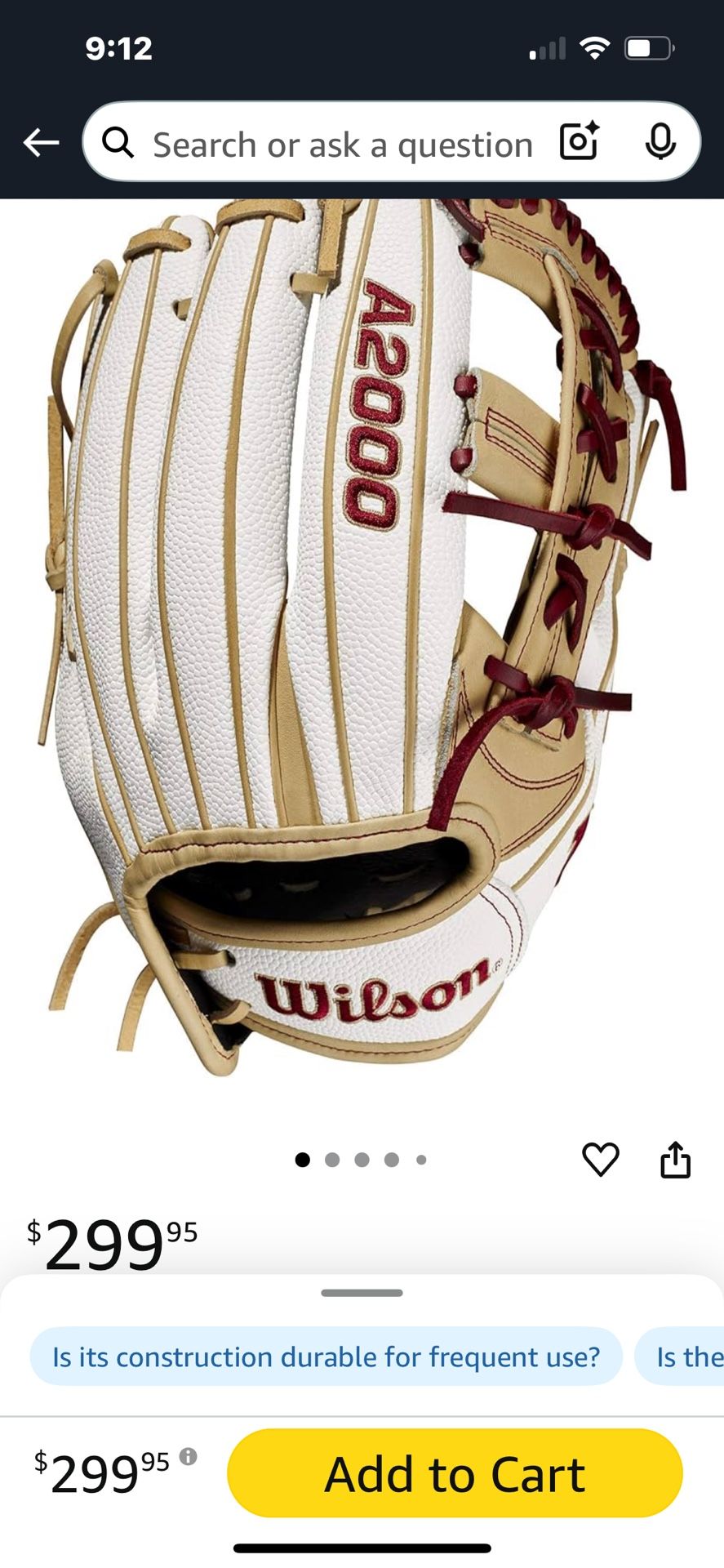 Softball Right Handed Wilson
