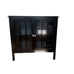 Black Curio/Storage Cabinet