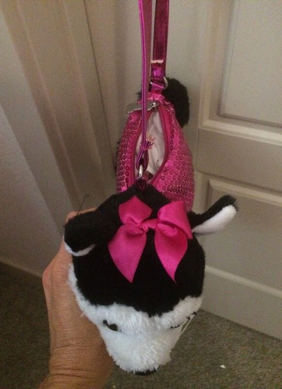 Pink Sparkly Dog Purse
