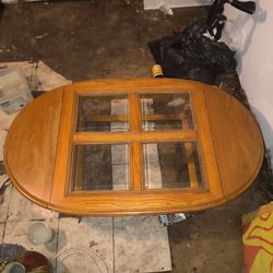 Foldable Oak Coffee Table 