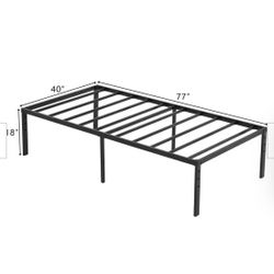 Twin Bed frame W Mattress 