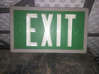 Exit sign