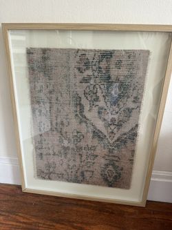 24" x 30" Textured Fabric Framed Wall Art - Threshold