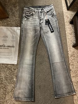 Flared Purple Jeans