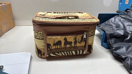 Travel bag set Safari print