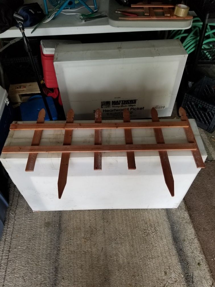 2 boxes of Wood fencing
