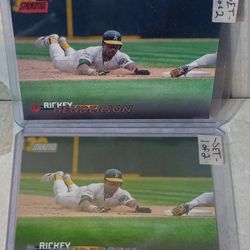 Rickey Henderson Base+Parallel Set