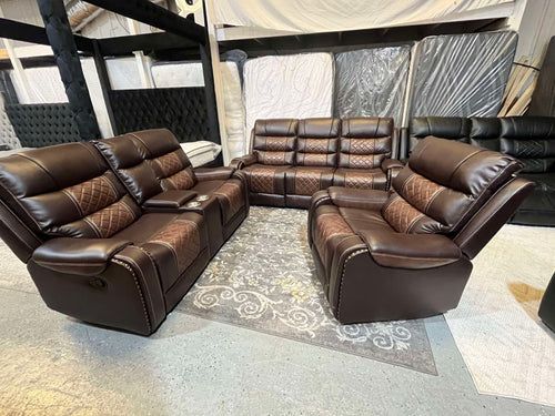 ONLY $1349 3 Piece Recliner Sofa Loveseat and Chair Set CLEARANCE NEW IN BOX