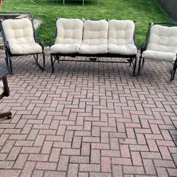 Wrought Iron Couch And Chairs