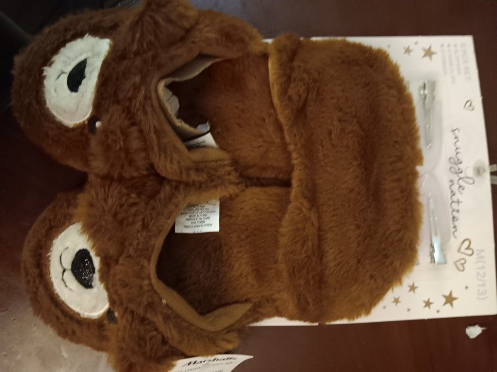 Snuggle Nation Bear Slippers For Kids