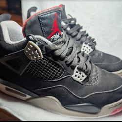 Nike Air Jordan 4 Retro Bred 2019 – Men’s Size 9 – Excellent Condition