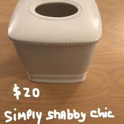simply shabby chic tissue box cover
