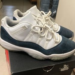 Navy Blue Snake Skin Jordan 11s Men’s Sz.10