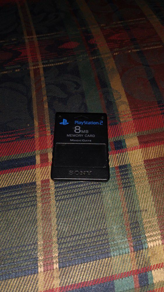 Official OEM Sony PlayStation 2 PS2 8MB Magic Gate Memory Card SCPH-10020 Black